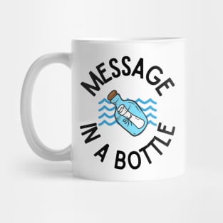 Message in a Bottle Nautical Design Perfect Gift for Sea and Ocean Lovers, Sailors, Divers, Surfers Mug